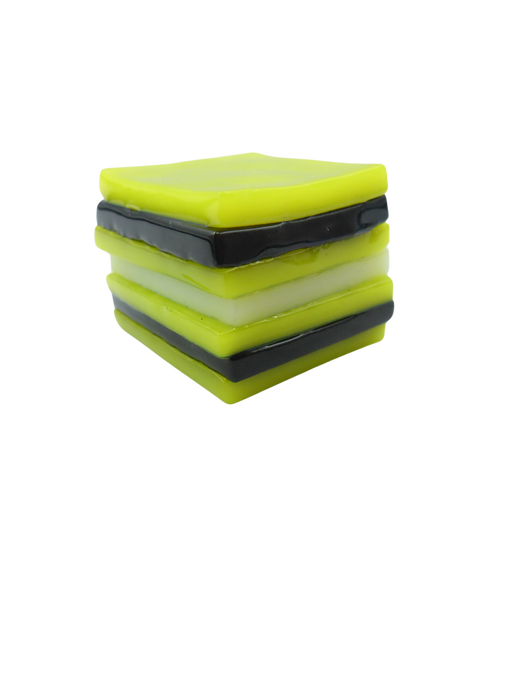 Glass liquorice allsort