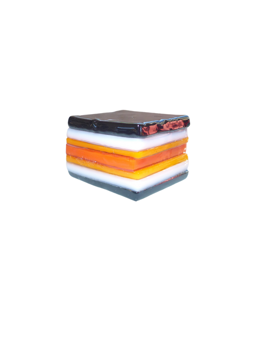 Glass liquorice allsort
