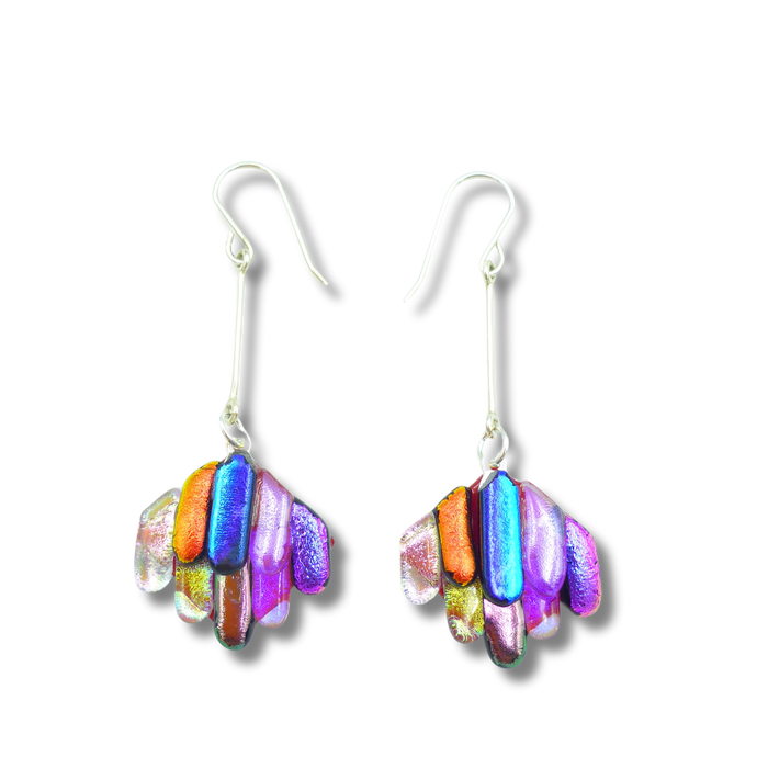 Long drip drop earrings