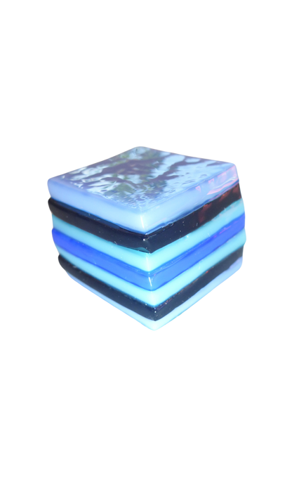 Glass liquorice allsort