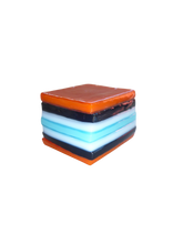 Glass liquorice allsort