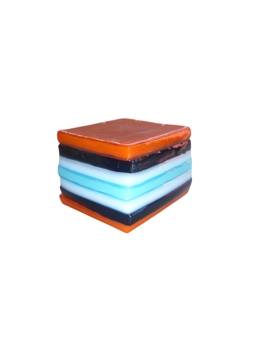 Glass liquorice allsort