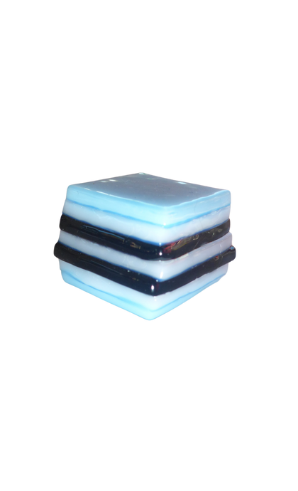 Glass liquorice allsort