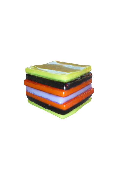 Glass liquorice allsort