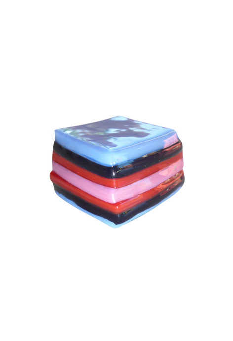 Glass liquorice allsort