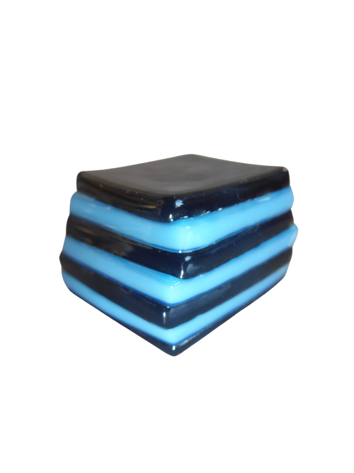 Glass liquorice allsort