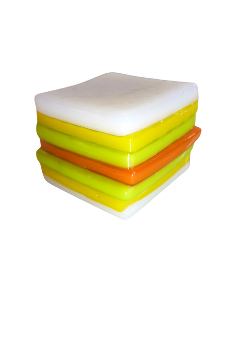 Glass liquorice allsort