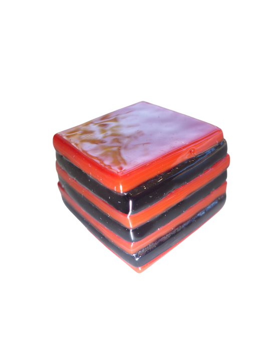 Glass liquorice allsort