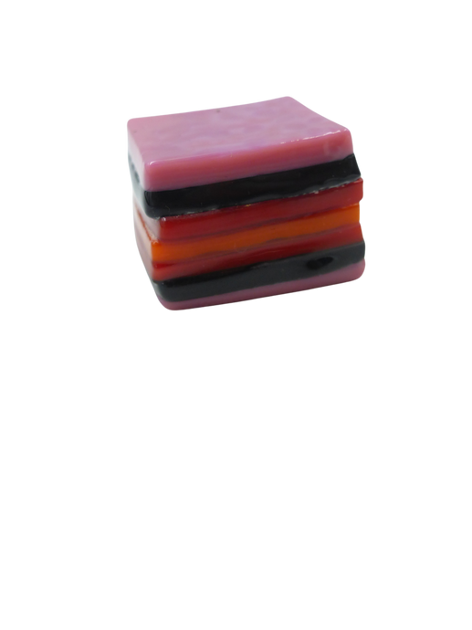 Glass liquorice allsort