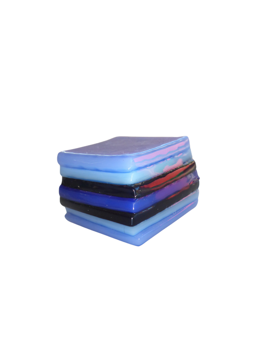 Glass liquorice allsort