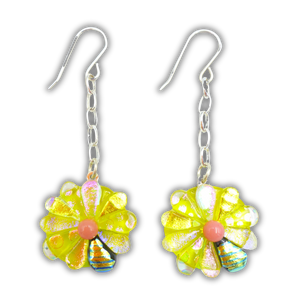 Long daisy earrings