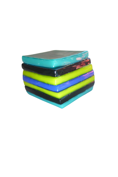 Glass liquorice allsort