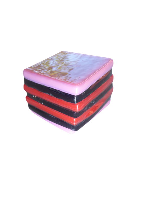 Glass liquorice allsort