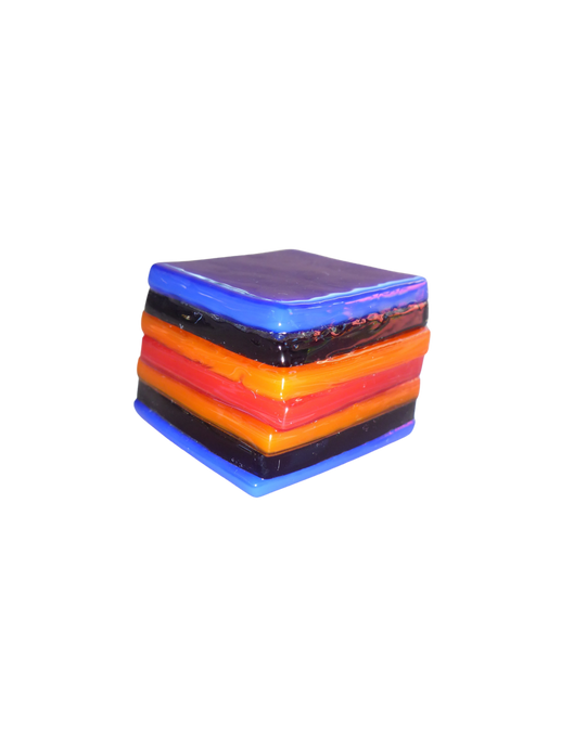 Glass liquorice allsort