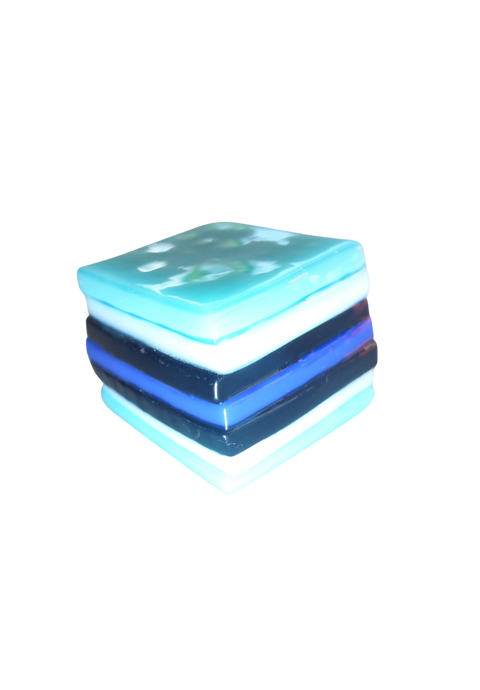 Glass liquorice allsort