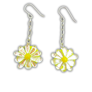 Long daisy earrings