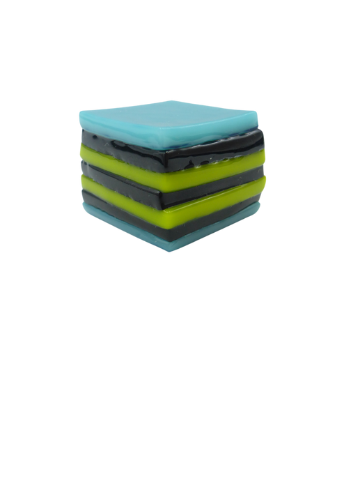 Glass liquorice allsort
