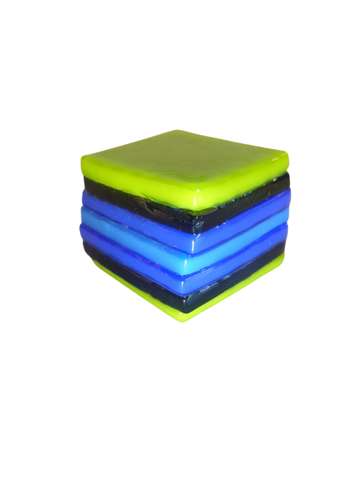 Glass liquorice allsort