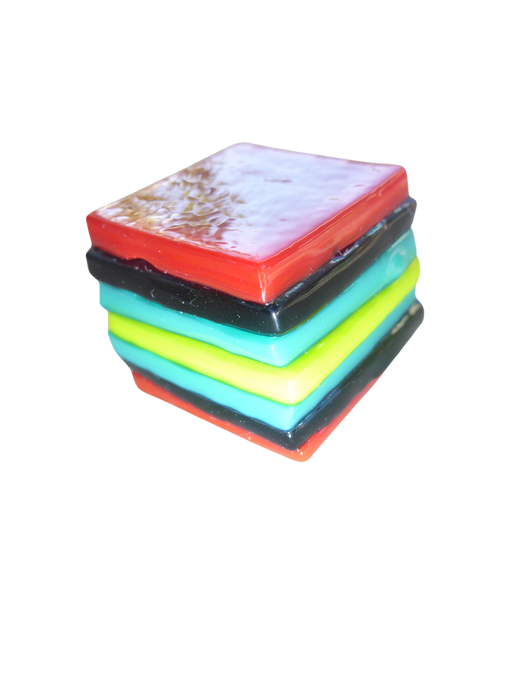 Glass liquorice allsort