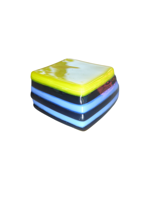 Glass liquorice allsort
