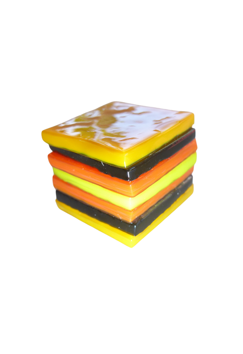 Glass liquorice allsort