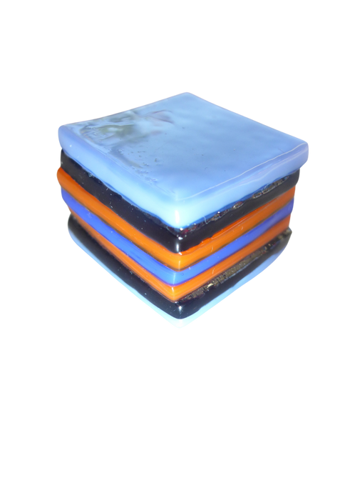 Glass liquorice allsort