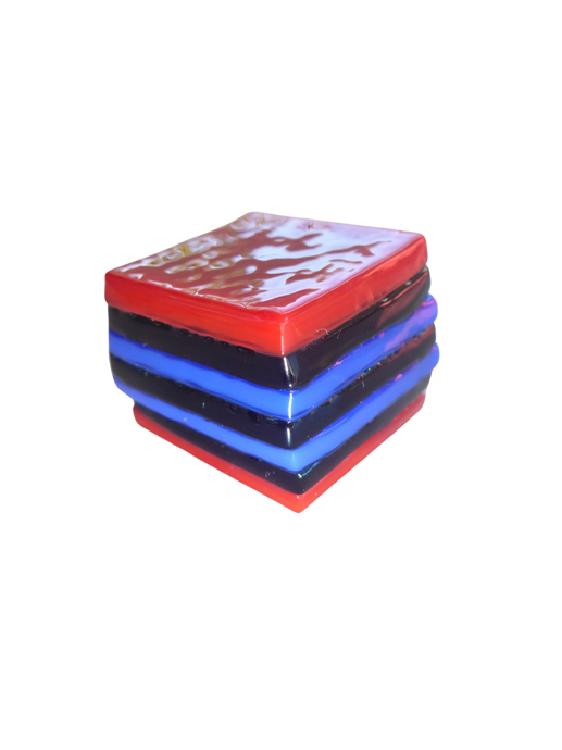 Glass liquorice allsort