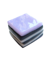 Glass liquorice allsort