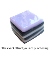Glass liquorice allsort
