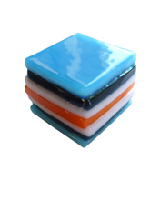 Glass liquorice allsort