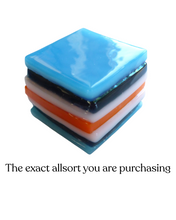 Glass liquorice allsort