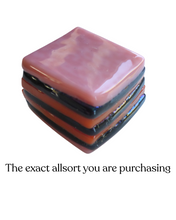 Glass liquorice allsort