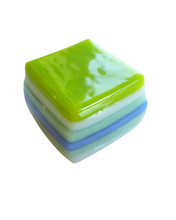 Glass liquorice allsort