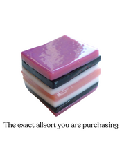 Glass liquorice allsort