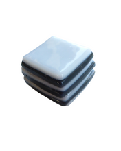 Glass liquorice allsort