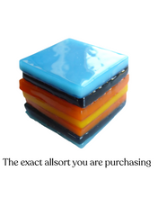Glass liquorice allsort