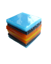 Glass liquorice allsort