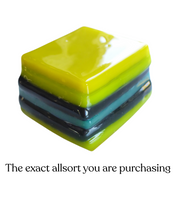 Glass liquorice allsort