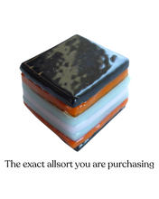 Glass liquorice allsort