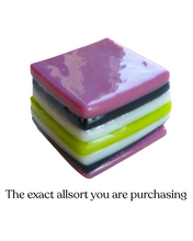 Glass liquorice allsort