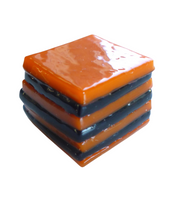 Glass liquorice allsort