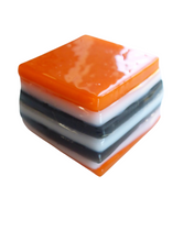 Glass liquorice allsort