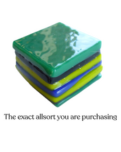 Glass liquorice allsort
