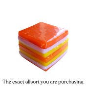 Glass liquorice allsort