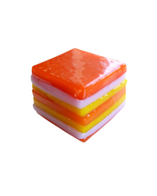 Glass liquorice allsort