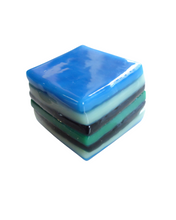 Glass liquorice allsort