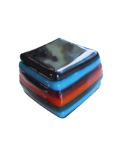Glass liquorice allsort