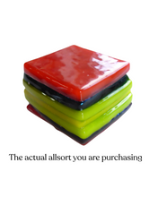 Glass liquorice allsort