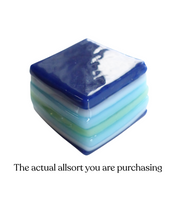 Glass liquorice allsort