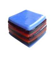 Glass liquorice allsort